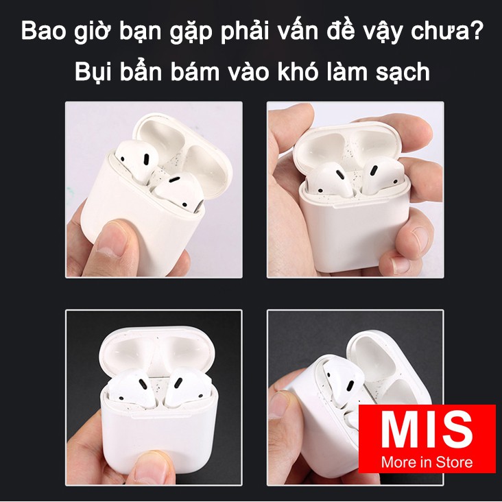 Miếng Dán Kim Loại Bảo Vệ Tai Nghe Bluetooth Airpod Chất Lượng Cao Tính Năng Chống Bụi Bẩn TN001PK