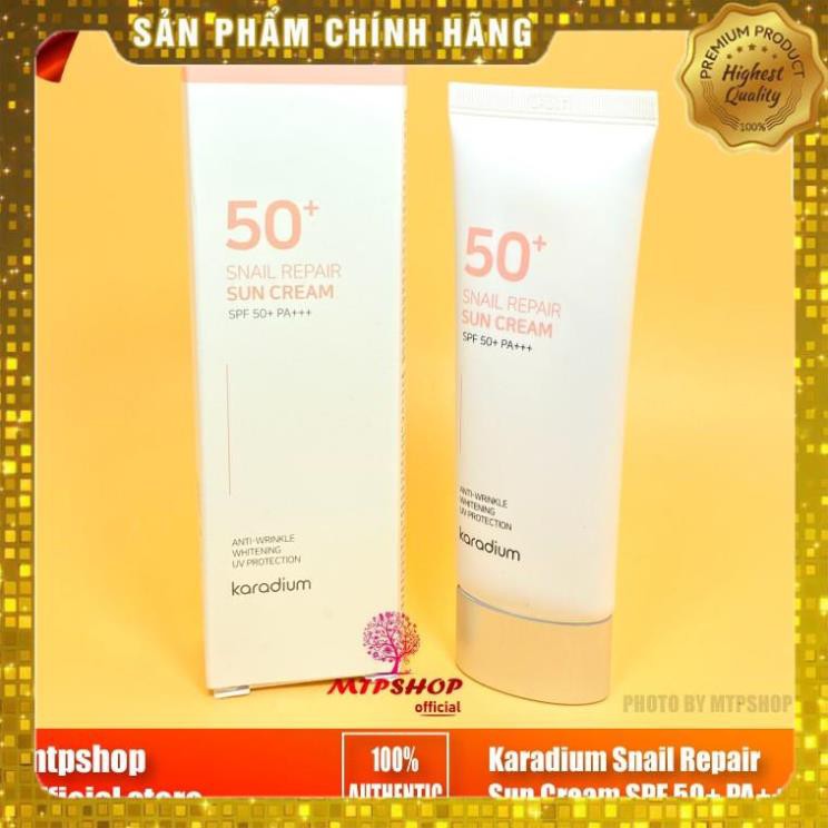 [NEW 2020] Kem Chống Nắng Karadium Snail Repair Sun Cream SPF 50+ PA+++