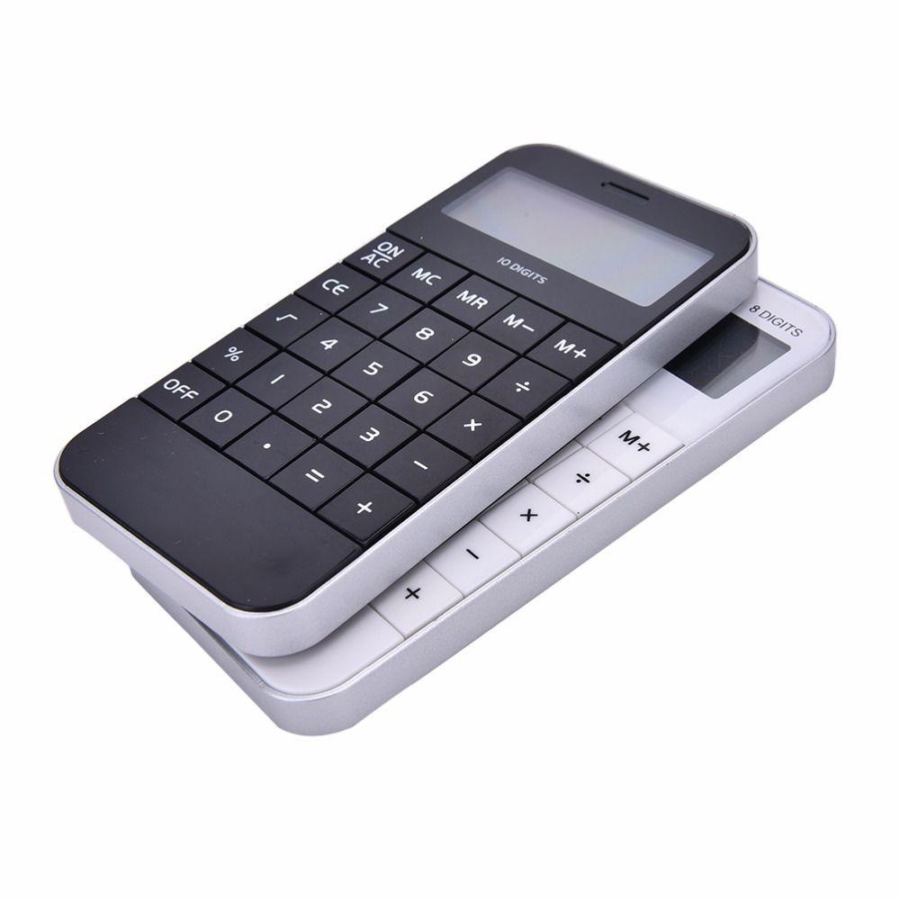 Máy Tính Bỏ Túi Màn Hình Màu Trắng Hiệu GLENES Digit Tiện Dụng Cho Học Sinh