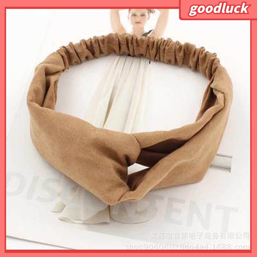 Băng Đô Vải Màu Trơn Xinh Xắn Cho Nữ