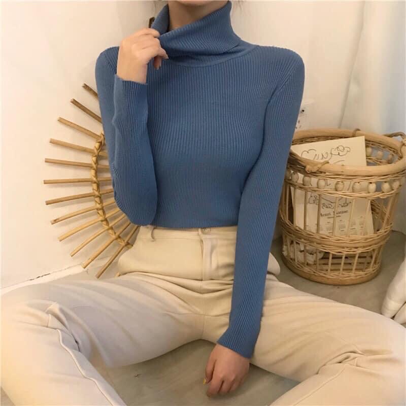 Áo Len Cổ Lọ Nữ