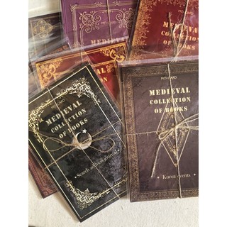 P116 - Ancient Book Series - Bộ 10 tờ giấy ghi chú dùng tự trang trí sổ tay/nhật ký/album