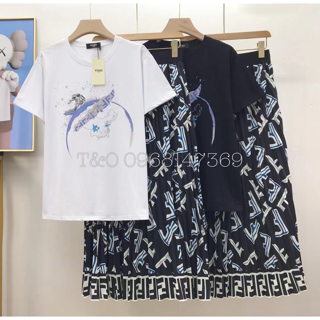 Sét Bộ  Váy Quảng Châu Cao Cấp , Chân Váy 2 Lớp . Full Tag L1 Hot.