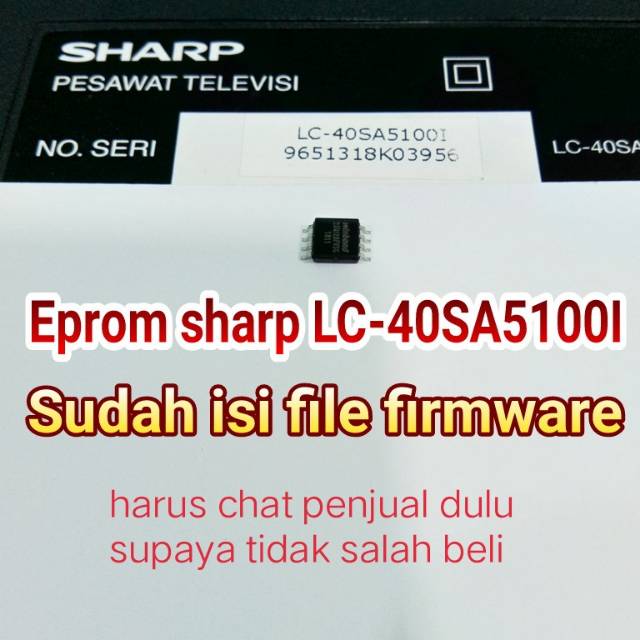 Ic Eprom Eeprom Flash Tv Led Sharp Lc-40sa5100i