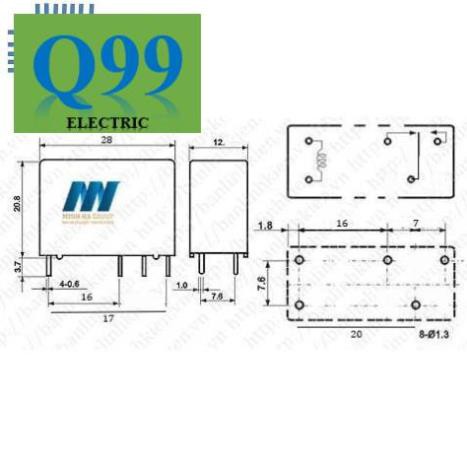 [Giá rẻ] [Q99] [Rơ le] Relay 24V10A 5 Chân SMI-24VDC-SL-C zin HD1