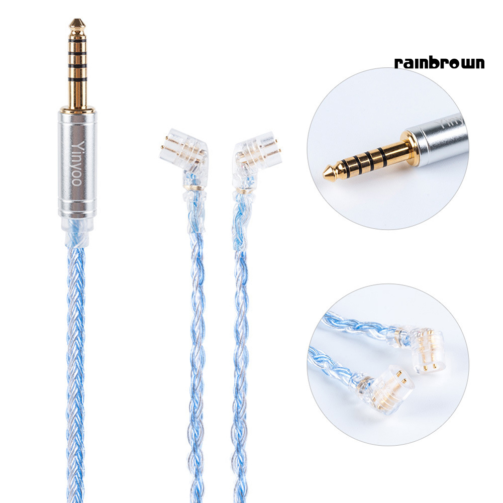 Dây Cáp Tai Nghe Mạ Bạc Mmcx / 2pin / Qdc 16 Lõi