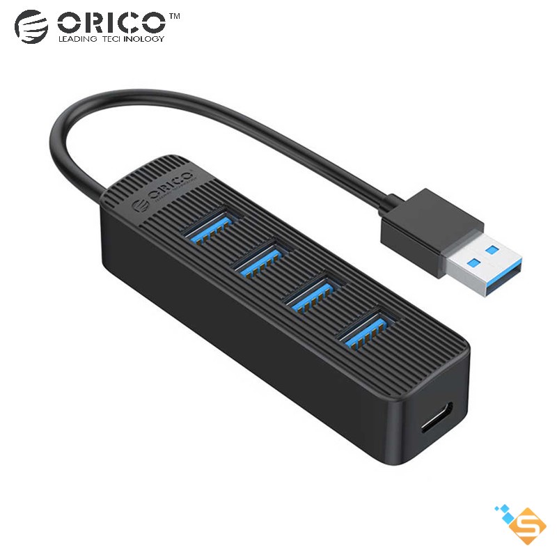 Bộ chia HUB ORICO TWU3 7 và 4 Cổng USB 3 0 Với Cổng Nguồn Type C - Bảo Hành Chính Hãng 12 Tháng