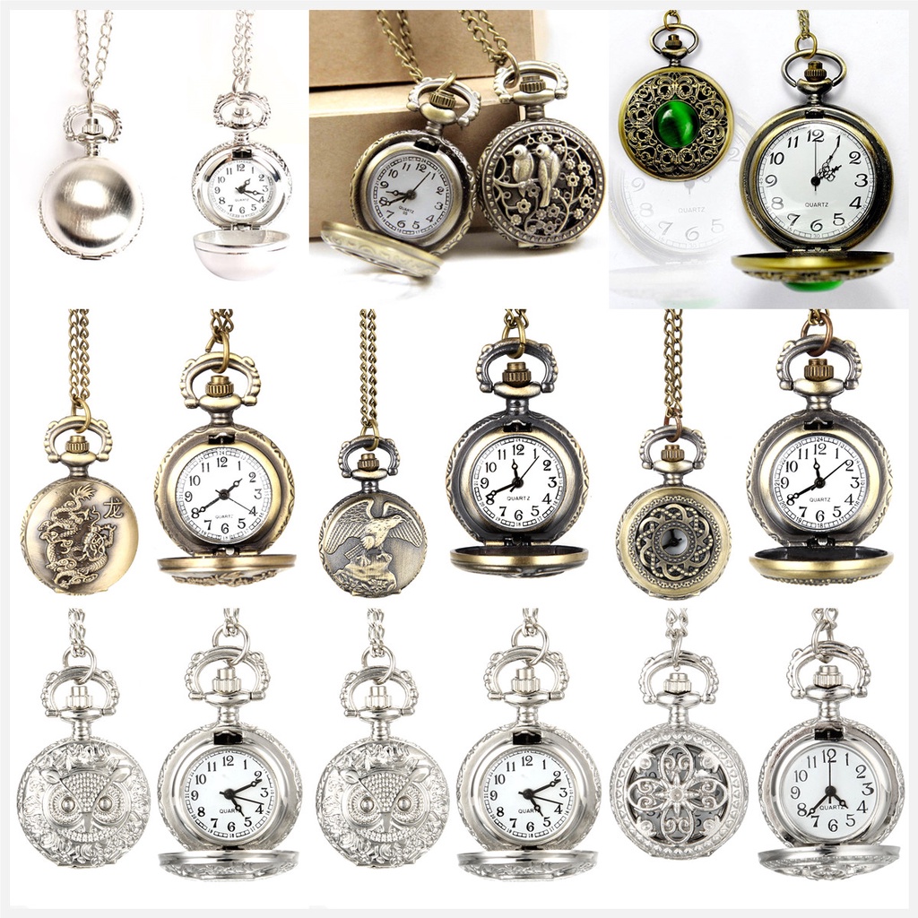 ❤Vòng đồng hồ nữ Cổ Mặt Đồng Hồ Bỏ Túi Phong Vintage Độc Đáo đồng hồ quả quýt