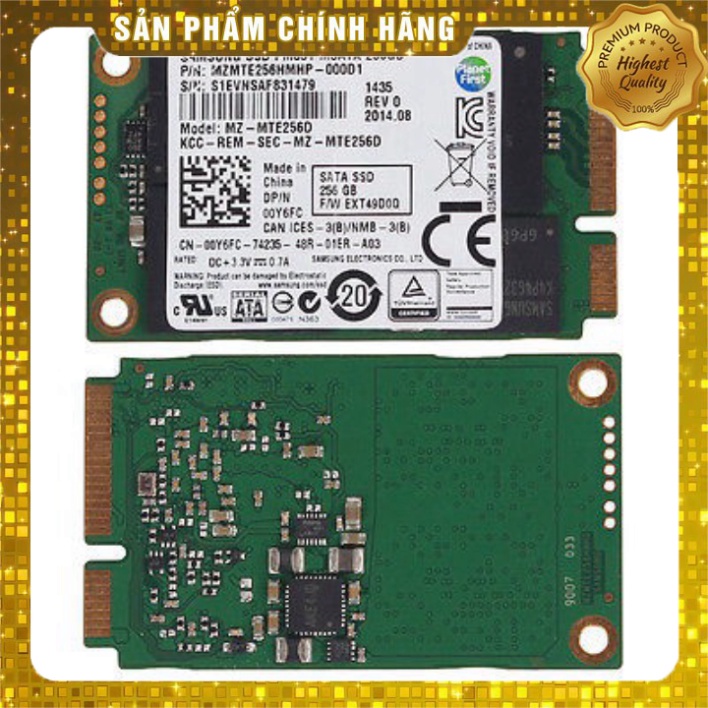 Ổ đĩa cứng MSATA SSD 256GB Samsung dành cho laptop có khe gắn ổ cứng mSATA