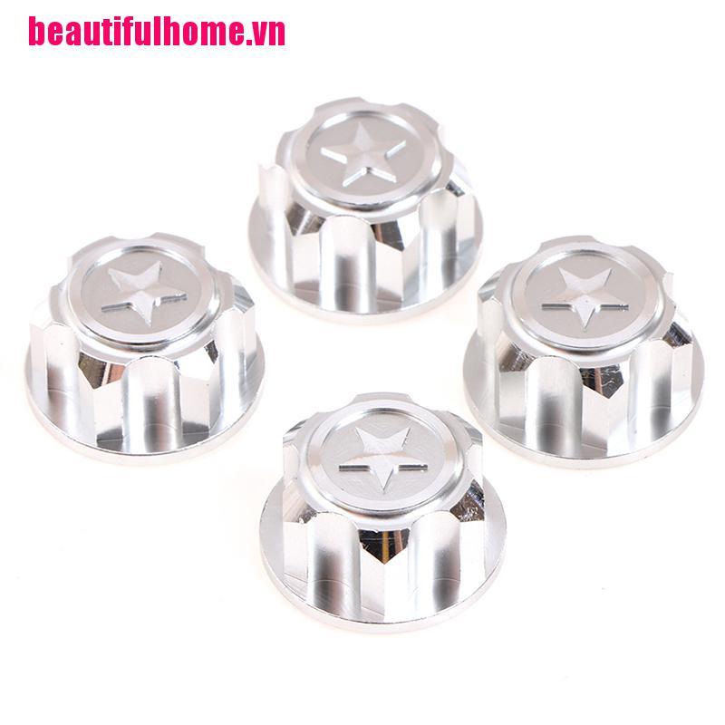 Bộ 4 Đai Ốc Lục Giác 17mm Bằng Nhôm Chống Bụi Cho Bánh Xe Điều Khiển 1 / 8 X-Maxx