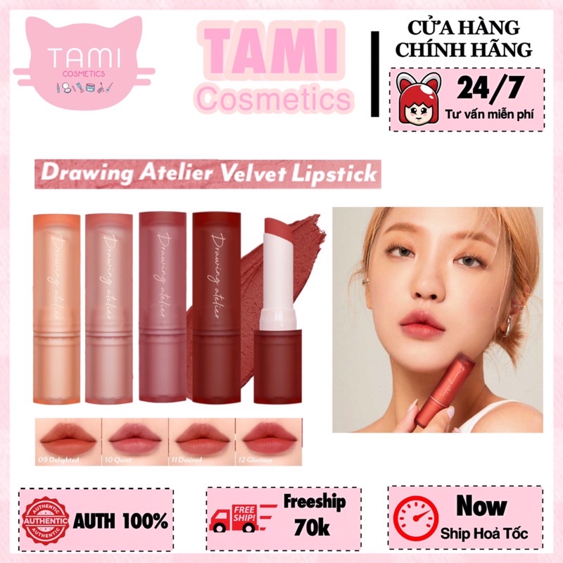 Son Thỏi I’m Meme Drawing Atelier Velvet Lipstick