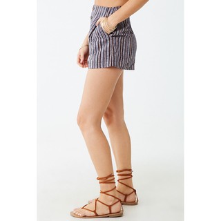 Quần short linen F21 sọc