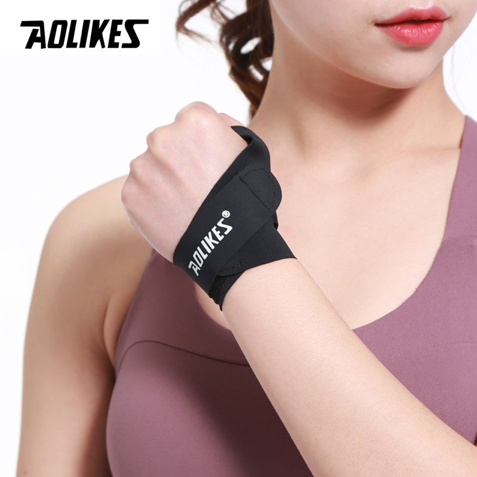 Băng Quấn Nẹp Bảo Vệ Khớp Cổ Tay Nam Nữ Hỗ Trợ Khi Bị Bong Gân Wrist Protector AOLIKES TC-1673