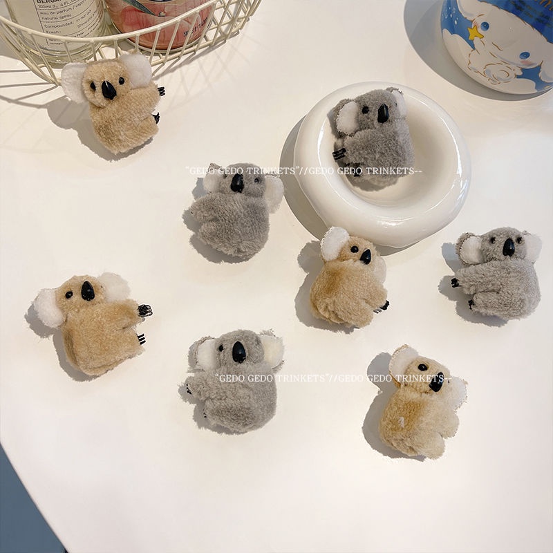 Kẹp Tóc Hình Gấu koala Bằng Lông Nhung Dễ Thương Xinh Xắn 4.6