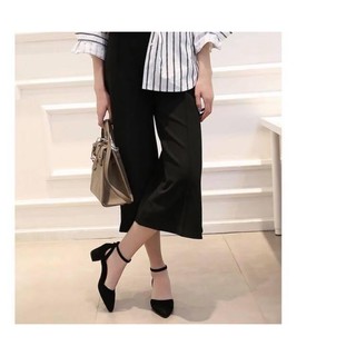 Sandal da lộn chất mềm mịn mũi kín đế 5p