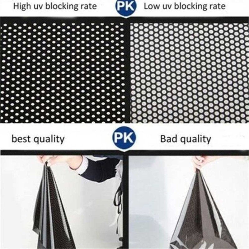 2pcs Car Window Sunshade Cover UV Protection Static Cling Sticker Film Car Sunroof Window Film