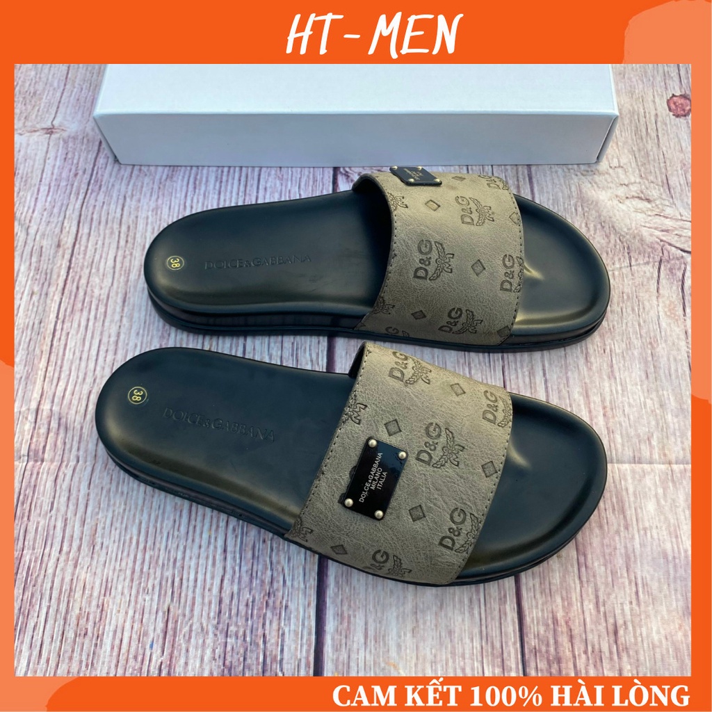 Dép Nam Quai Ngang D. G Đế Cao Su Đẹp Chống Trơn Chân Hàng Full Hộp