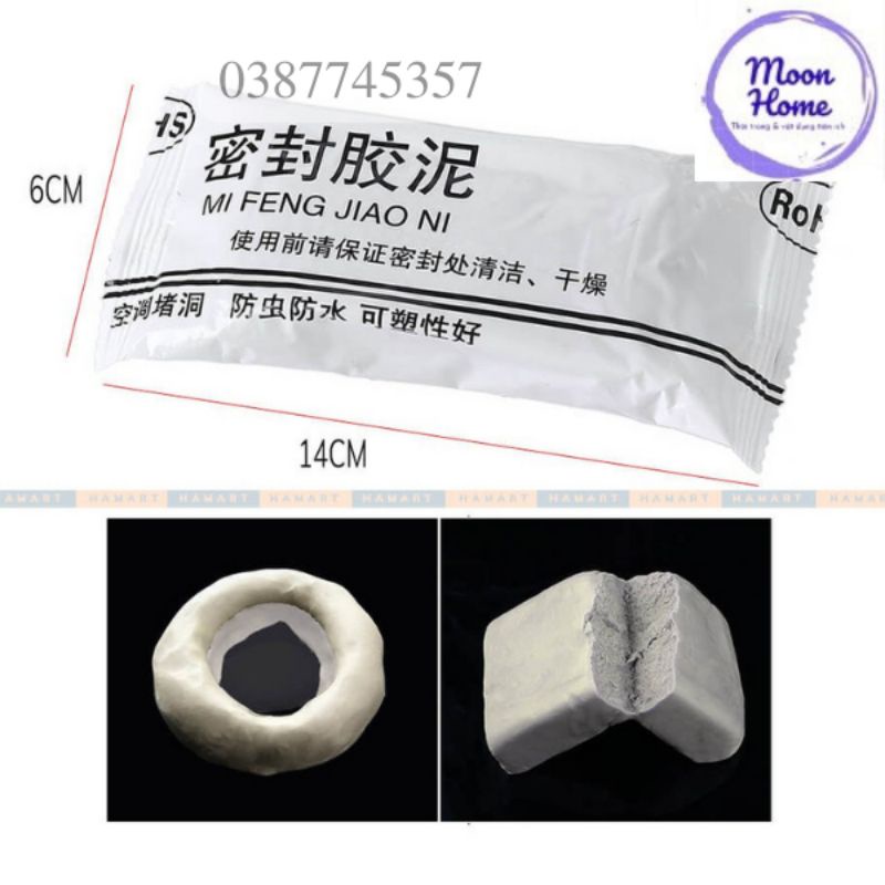 Xi Măng Trắng Chống Thấm 160gr Cách Nhiệt Bùn Đất Sét Keo Trám Tường Nhà Lỗ Điều Hoà Ống Nước