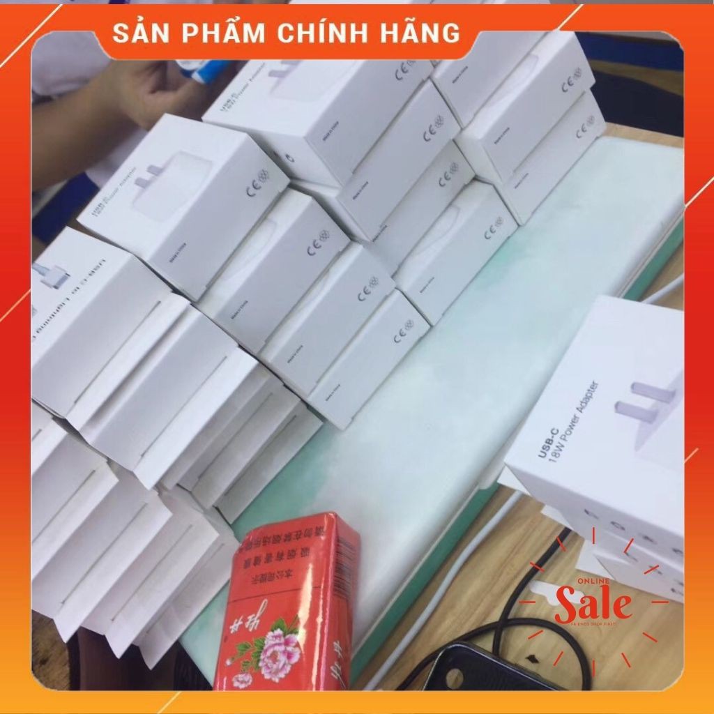 Củ sạc nhanh IPhone 11 pro max 18W zin máy chân dẹp US - Thiên Tân