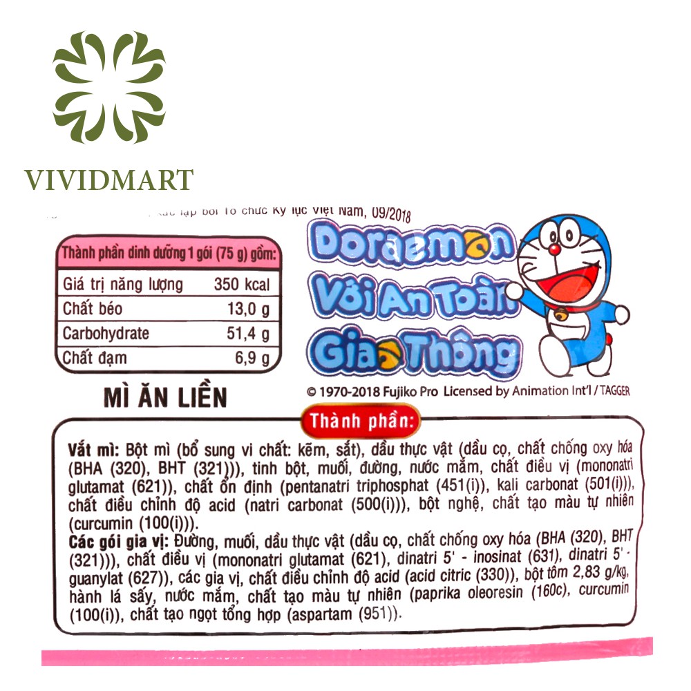 [Toàn quốc] MÌ HẢO HẢO TÔM CHUA CAY - GÓI 75g - ACECOOK