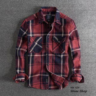 Áo sơ mi Flannel kẻ caro siêu chất