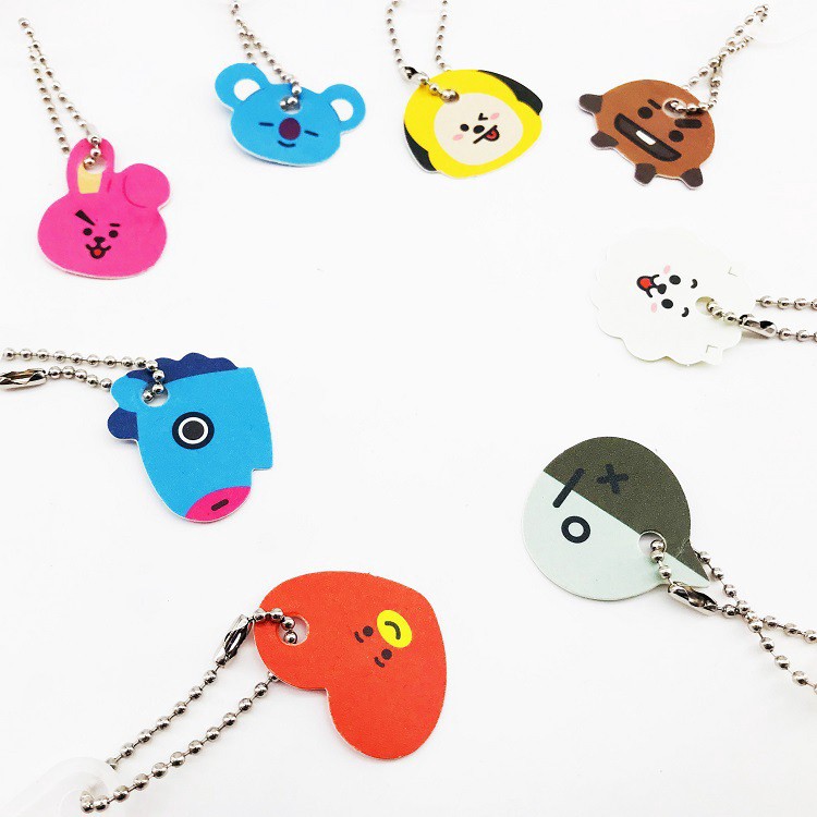 Quạt cầm tay mini in họa tiết các thành viên BTS bt21