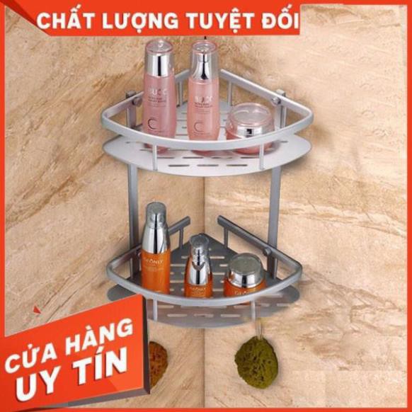 SALE KỆ GÓC/GIÁ ĐỂ ĐỒ ĐA NĂNG 2 TẦNG HỢP KIM NHÔM ZENTO OLO - 938 TREO NHÀ TẮM NHÀ BẾP