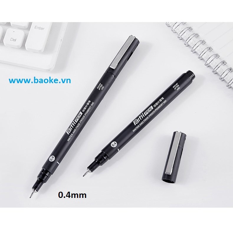 Bút nước vẽ kỹ thuật 0.4mm - BK900 mực đen