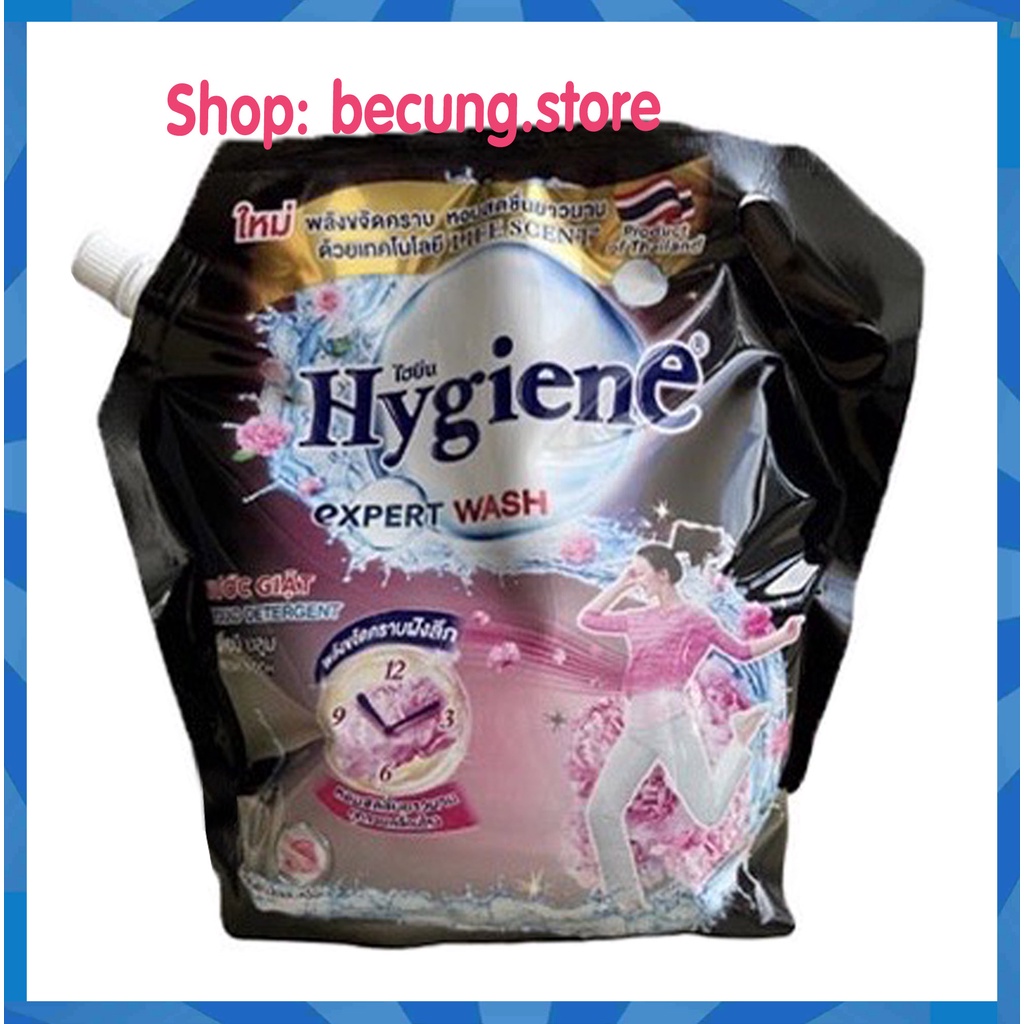 Nước giặt xả Hygiene Thái Lan đậm đặc túi 1800ml (date mới).