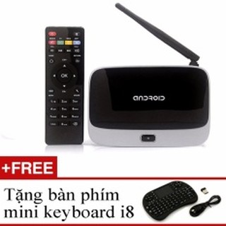 smart box Q7 CS918 + tặng bàn phím chuột mini key board i8