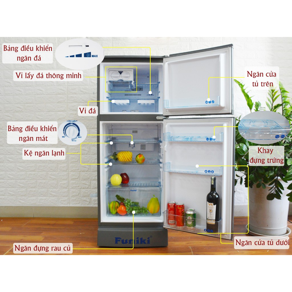 Tủ Lạnh Funiki Hòa Phát FR-125CI 125 lít - Hàng chính hãng