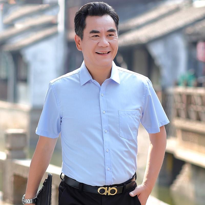 Áo sơ mi cộc tay nam trung niên
