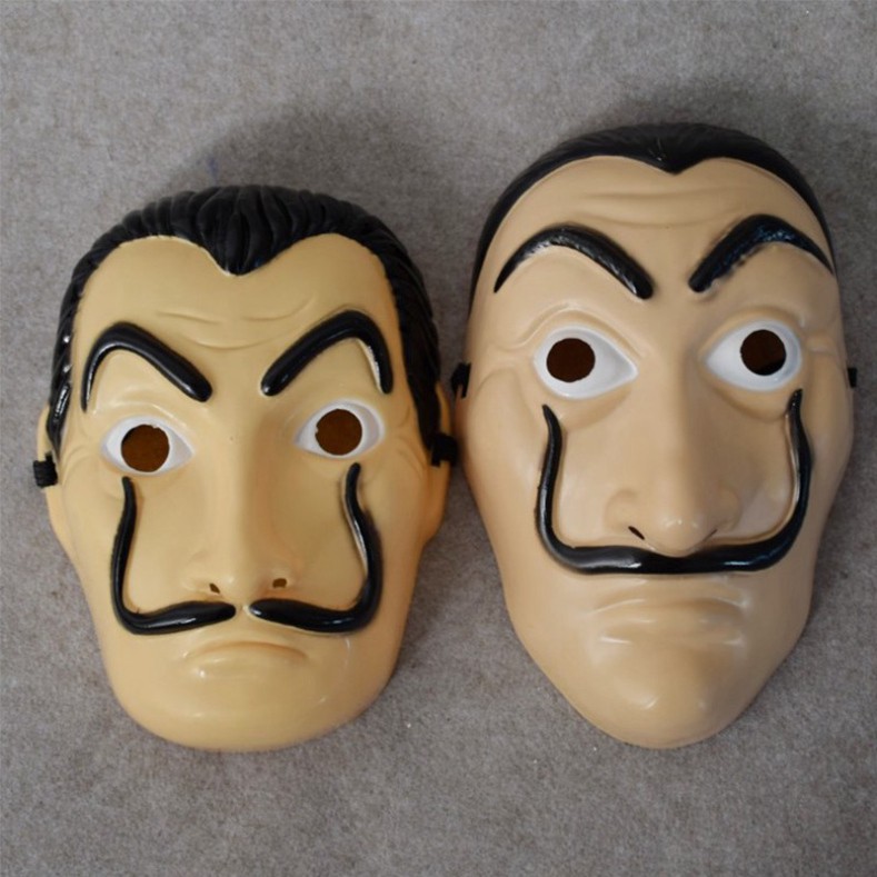 Mặt nạ Money Heist- Salvador Dali Dali mới Salvador Dali Kịch La Casa De Papel Solitaire Nhà Đạo cụ