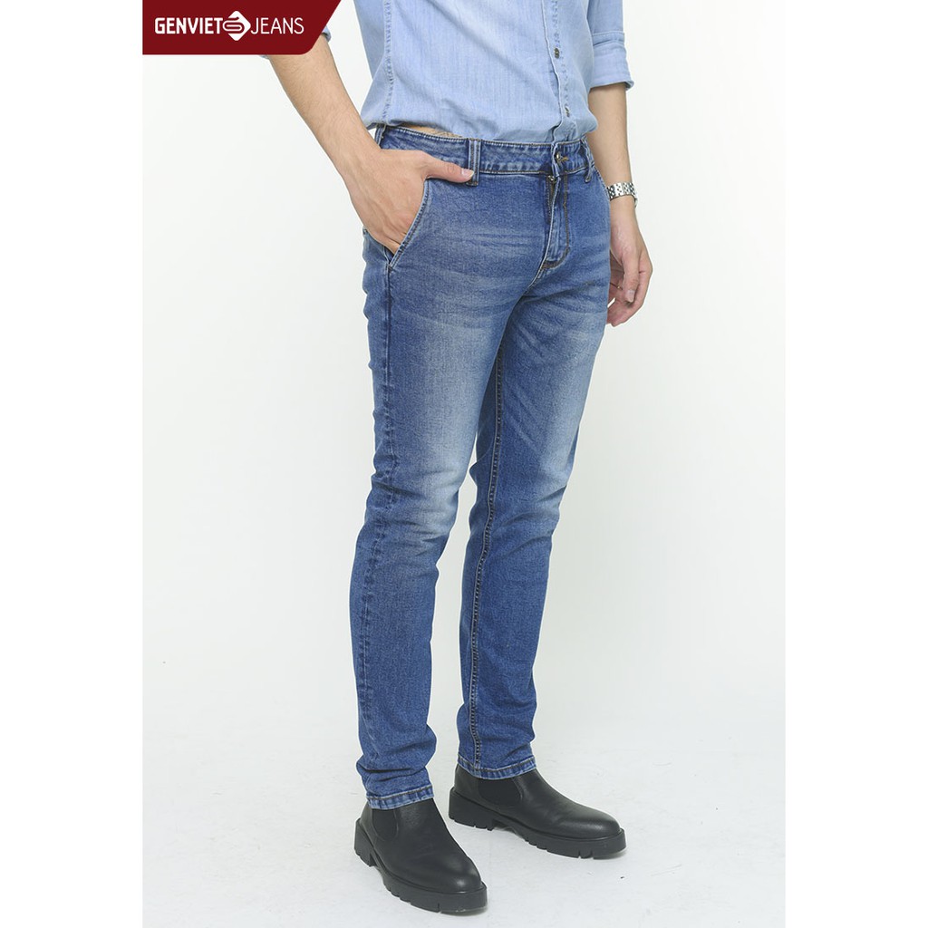 T1102J735 - Quần Dài Jeans Nam Col Ôm GENVIET | BigBuy360 - bigbuy360.vn