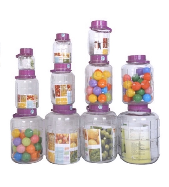 Bình Ngâm Rượu Thuỷ Tinh Nắp Tím Có Vòi 3L/5L/8L/10L/12L/16L | BigBuy360 - bigbuy360.vn