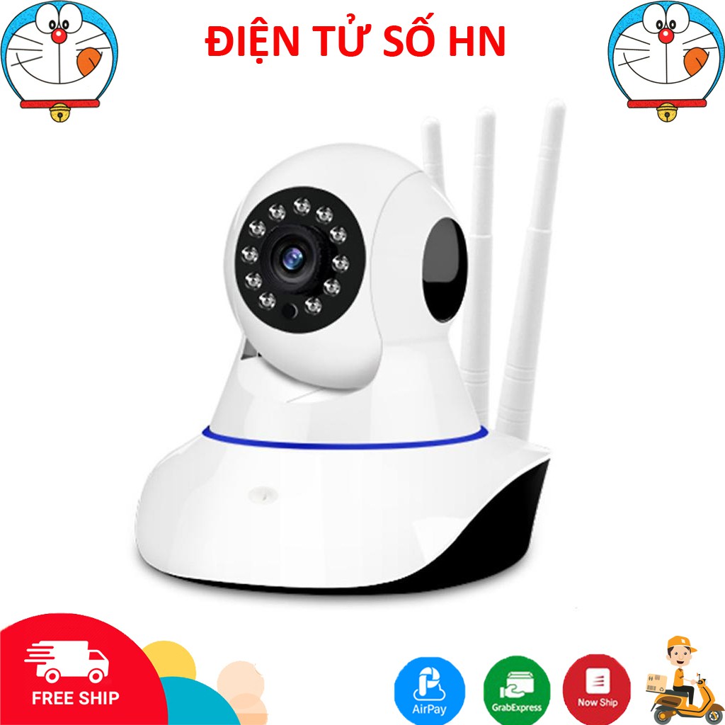 Camera wifi trong nhà Yoose 2.0 3 râu - Quay 360 độ chế đô ngày đêm - âm thanh