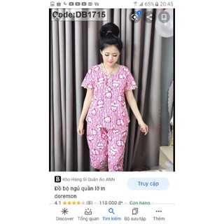 Bộ ngủ lụa hàng bán trên live shoppee