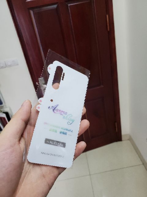 Dán mặt lưng PPF cho Xiaomi Mi Note 10 / 10 Pro / CC9 Pro cao cấp chống xước nhẹ tự phục hồi vết xước