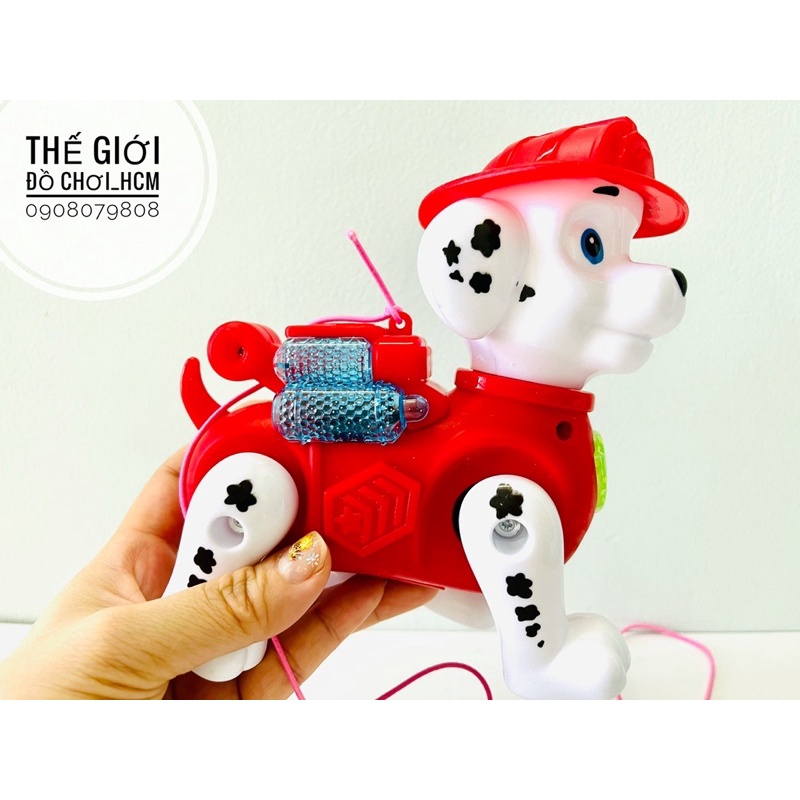 [NHẠC-ĐÈN] Đồ chơi chó cứu hộ chạy pin cho bé dắt đi dạo