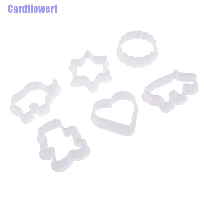 Bộ 6 Khuôn Nhựa Cắt Bánh Quy Hình Động Vật