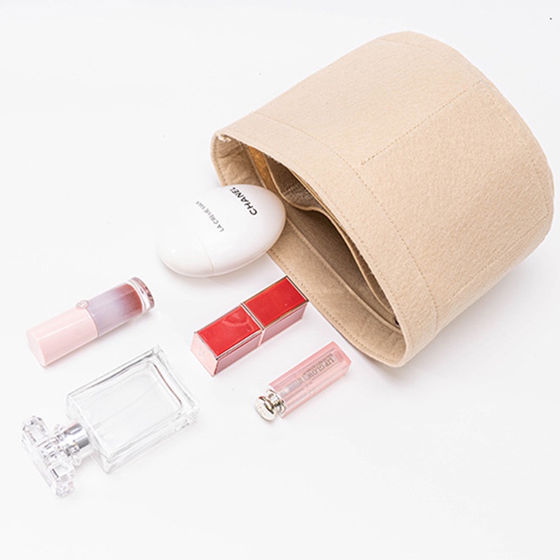 Evertoner Túi Đựng Mỹ Phẩm Bằng Vải Nỉ Nhỏ Gọn Tiện Dụng Cho Prada Duet Re-Nylon