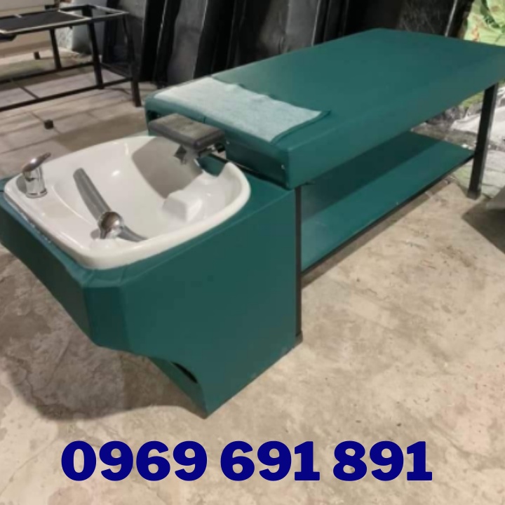 Giường gội đầu bồn sứ giá rẻ, giường gội đầu 2in1, giường gội đầu tại nhà, SẴN HÀNG