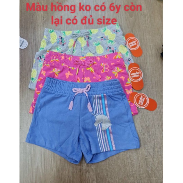 Quần short bé gái Wonder Nation.có size mẹ