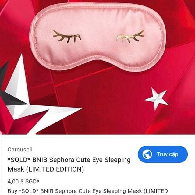 [ Gift hãng 100% ] Bịt mắt ngủ Seph0ra Eye Sleeping Mask