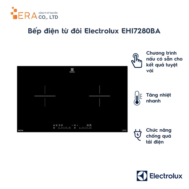Bếp điện từ đôi Electrolux EHI7280BA