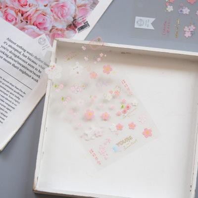 sticker thỏ gấu hoppang S32 sticker anh đào cute sticker dễ thương