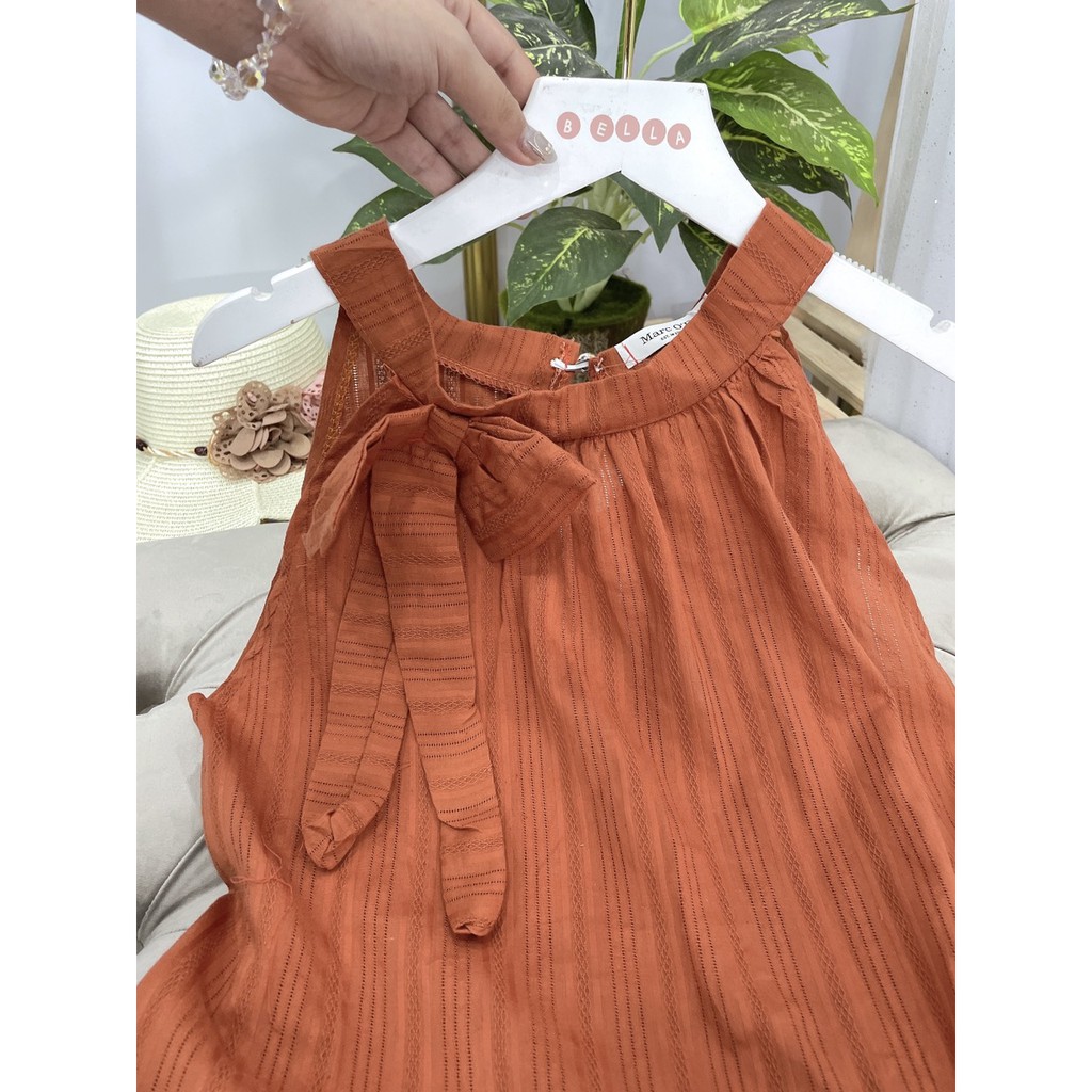 Set Yếm Nơ Vai Màu Cam Mix Quần Sooc | BigBuy360 - bigbuy360.vn