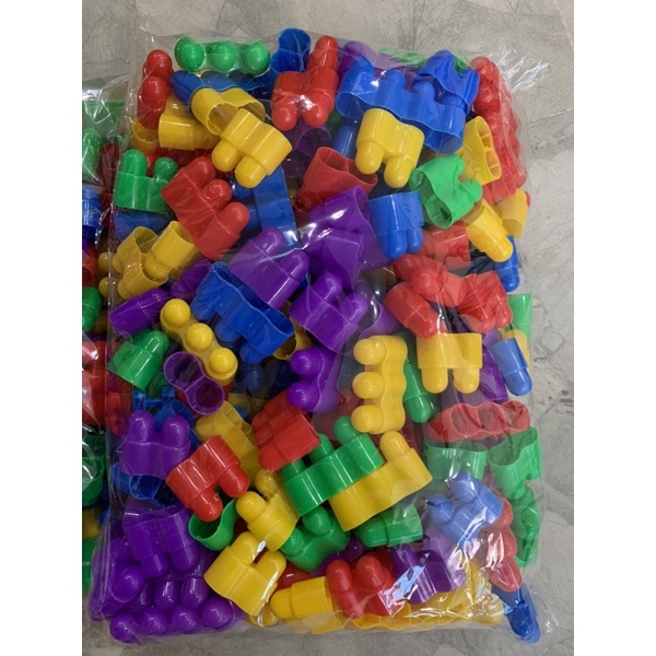 Gói 1kg Lê-gô Ghép Hình Nút Siêu Rẻ- Đồ Chơi Thông Minh Cho Bé