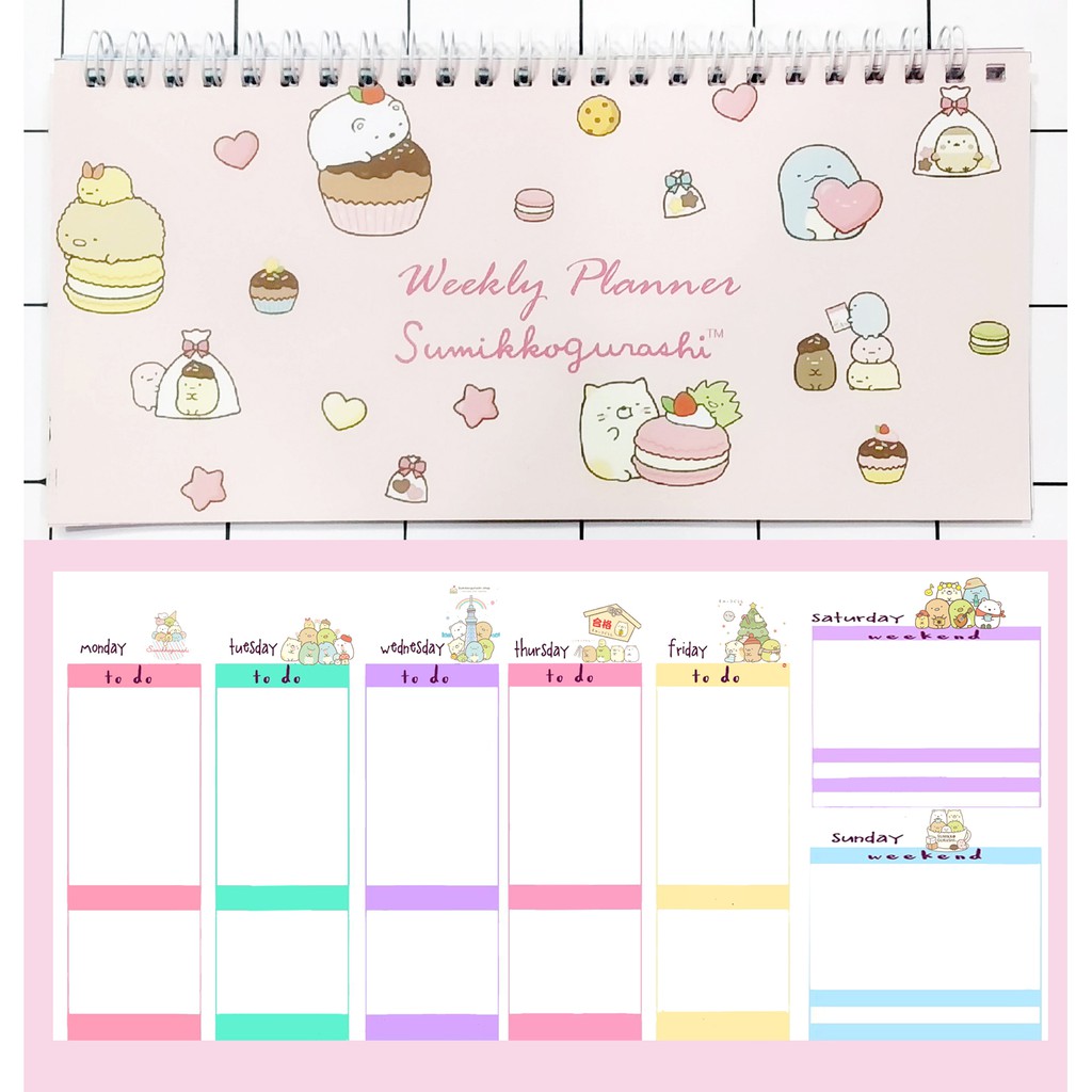 Sổ kế hoạch tuần sumikko WPI4 Weekly Planner 52 trang