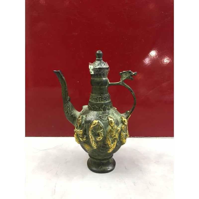 Ấm bát tiên xanh